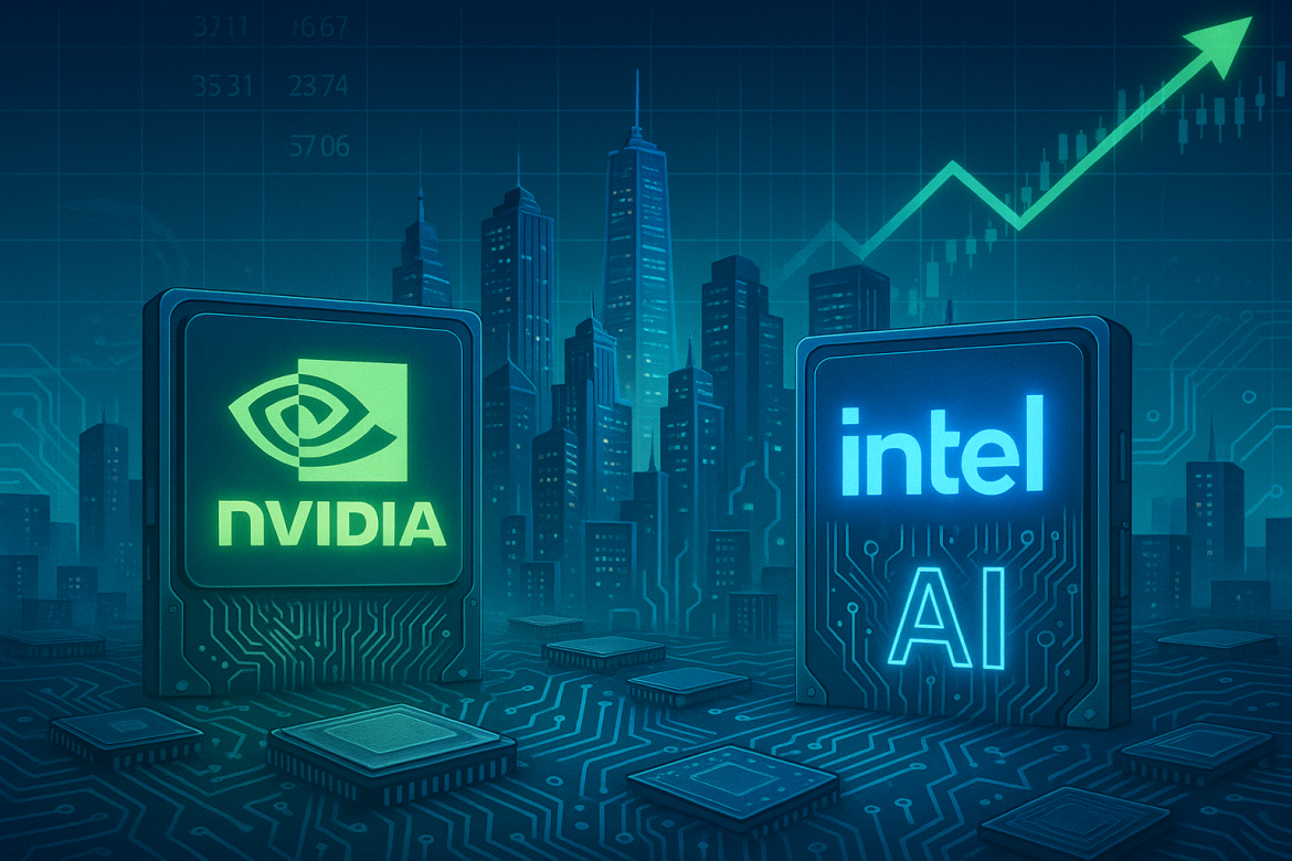 Nvidia shares rose surged in trading on Friday, tracking gains across the broader semiconductor sector following upbeat earnings from Intel and continued optimism surrounding artificial intelligence (AI) investments.The stock gained 1.86% to $185.56 in premarket hours, while rivals Advanced Micro Devices (AMD) climbed 6.7% and Broadcom advanced 3.1%. The sentiment across the chip sector was buoyed by Intel’s strong quarterly results and its projection that semiconductor demand will outpace supply into next year, a signal of persistent strength in the global chip market.Intel optimism and Nvidia’s strategic collaborationIntel shares jumped 7.75% in Friday’s session to its intraday high before paring most of the gains. The company delivered an <a href="https://invezz.com/news/2025/10/24/intel-shares-soar-on-surprise-profit-but-analysts-say-fight-far-from-over/">upbeat outlook, suggesting continued demand growth across data center and AI-related chips</a>. Nvidia, which has been a major beneficiary of the AI infrastructure boom, previously announced plans to invest $5 billion in Intel.Under the arrangement, Intel will manufacture custom central processing units (CPUs) that Nvidia will integrate into its AI infrastructure platforms. The partnership highlights Nvidia’s intent to diversify its supply chain while enhancing its AI systems’ computing performance.Analysts say the collaboration reflects the increasingly interconnected nature of the semiconductor ecosystem, where major players are balancing competition with strategic cooperation to meet soaring AI demand.AI-driven growth and rising debt concernsThe ongoing AI chip boom continues to shape Wall Street expectations. Analysts forecast that the largest cloud-computing firms, including Microsoft, Amazon, and Alphabet, will increase their capital expenditures by roughly 63% in 2025 compared with 2024 levels. Such aggressive spending could support Nvidia’s projected 58% revenue growth this year, though growth is expected to moderate to 36% in 2026, according to Susquehanna analyst Christopher Rolland.However, some market observers are sounding early warnings about the growing use of debt to finance these massive AI infrastructure builds. Bloomberg reported that major banks are preparing a $38 billion debt offering to fund data centers for Oracle, signaling a potential shift from cash-funded expansion to leveraged financing.“While it remains the case that a vast majority of that AI buildout is being financed out of cash flows, debt issuance by major AI-related firms has begun to pick up,” said Garrett Melson, portfolio strategist at Natixis Investment Managers said in a Barrons.com report. “As bubble fears have begun to pick up, this is one of the few yellow flags we’ve seen in the space.”Executive stock sales and China headwindsRecent filings with the US Securities and Exchange Commission (SEC) revealed significant stock sales by Nvidia’s top executives. CEO Jensen Huang sold 225,000 shares between October 21 and 23, totaling about $40.7 million, under a prearranged trading plan. CFO Colette Kress sold 47,640 shares for $8.6 million, also under a scheduled plan.Meanwhile, analysts remain focused on Nvidia’s exposure to the Chinese market, where US export restrictions have limited shipments of advanced chips. The company designed its H20 chip specifically for China to comply with regulations, but shipments have yet to begin. “The situation remains murky,” Rolland noted, adding that the Chinese government may be discouraging orders amid heightened geopolitical tensions.Rolland maintains a Positive rating and a $210 price target on Nvidia shares. The post <a href="https://invezz.com/news/2025/10/24/nvidia-stock-edges-higher-amid-semiconductor-sector-rally-and-ai-boom/">Nvidia stock edges higher amid semiconductor sector rally and AI boom</a> appeared first on <a href="https://invezz.com/">Invezz</a>