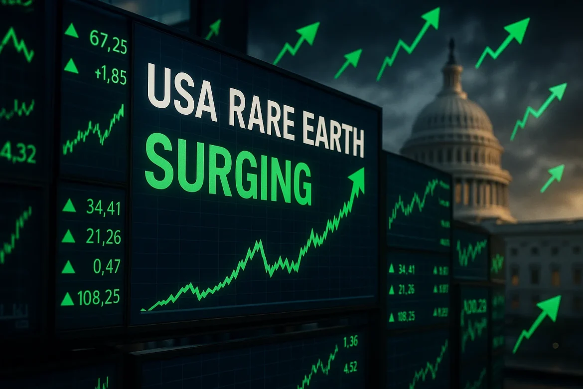 USA Rare Earth (Nasdaq: USAR) saw its shares jump 10% in premarket trading on Friday following comments from newly appointed CEO Barbara Humpton regarding discussions with the White House. In an interview with CNBC, Humpton confirmed that the company is in close communication with the Trump administration about potential collaborations in the rare earth sector.“We are in close communication with the administration,” Humpton told CNBC’s Morgan Brennan when asked whether USA Rare Earth was interested in a deal with the Trump administration. “This is a field where it will not be a zero-sum game,” Humpton said of the rare earth supply chain. “It’s going to take a lot of players to build out this marketplace.”Rare earth metals are critical for producing high-performance magnets used in electric vehicles, wind turbines, and defense systems, making the sector strategically important amid growing US-China competition.Earlier this week, the administration <a href="https://invezz.com/news/2025/10/01/trump-admin-acquires-stakes-in-lithium-americas-and-thacker-pass-project/">acquired a 5% stake in Lithium Americas (LAC)</a> and a similar stake in its Thacker Pass joint venture with General Motors, which is projected to become the largest lithium source in the Western Hemisphere.<a href="https://invezz.com/news/2025/07/10/mp-stock-soars-40-after-landmark-pentagon-deal-heres-what-analysts-say/">MP Materials</a> also finalized a multibillion-dollar agreement with the US government to expand rare earth magnet production, with the Department of Defense becoming its largest shareholder.Expanding domestic production amid US-China tensionsThe surge in USAR shares comes as the Trump administration continues to push for domestic rare earth production. In March, President Trump invoked emergency powers to accelerate domestic output of critical minerals, aiming to reduce US dependence on China, which currently dominates about 85% of global rare earth processing.Humpton expressed support for these moves while clarifying that USA Rare Earth is keeping the administration informed of its own plans. The company’s focus on building a fully integrated domestic supply chain positions it as a potential key partner in US efforts to challenge China’s near-monopoly in the sector.Mine-to-magnet strategy taking shapeUSA Rare Earth is developing a mine in Sierra Blanca, Texas, and a magnet production facility in Stillwater, Oklahoma, which is expected to begin operations in the first half of 2026. The company recently appointed Humpton, formerly a Siemens executive, as CEO and announced a $217 million acquisition of Less Common Metals (LCM), the world’s largest producer of rare earth metals and alloys outside China.The acquisition will allow USA Rare Earth to process recycled materials, creating a closed-loop system that reuses manufacturing waste and end-of-life magnets. Humpton said the deal accelerates the company’s mine-to-magnet strategy, creating an end-to-end domestic supply chain and strengthening US independence in rare earth production.Market performance and outlookShares of USAR have surged nearly 98% this year, bringing the company’s market capitalization to around $2.59 billion. Analysts note that the combination of government support, strategic acquisitions, and integrated production capabilities could make USA Rare Earth a central player in the domestic rare earth sector.As US policymakers continue to prioritize rare earths for strategic industries, companies like USA Rare Earth are likely to see increased visibility, investment, and partnership opportunities, potentially reshaping the global rare earth landscape.The post <a href="https://invezz.com/news/2025/10/03/usa-rare-earth-shares-jump-after-ceo-confirms-talks-with-white-house/">USA Rare Earth shares jump after CEO confirms talks with White House</a> appeared first on <a href="https://invezz.com/">Invezz</a>